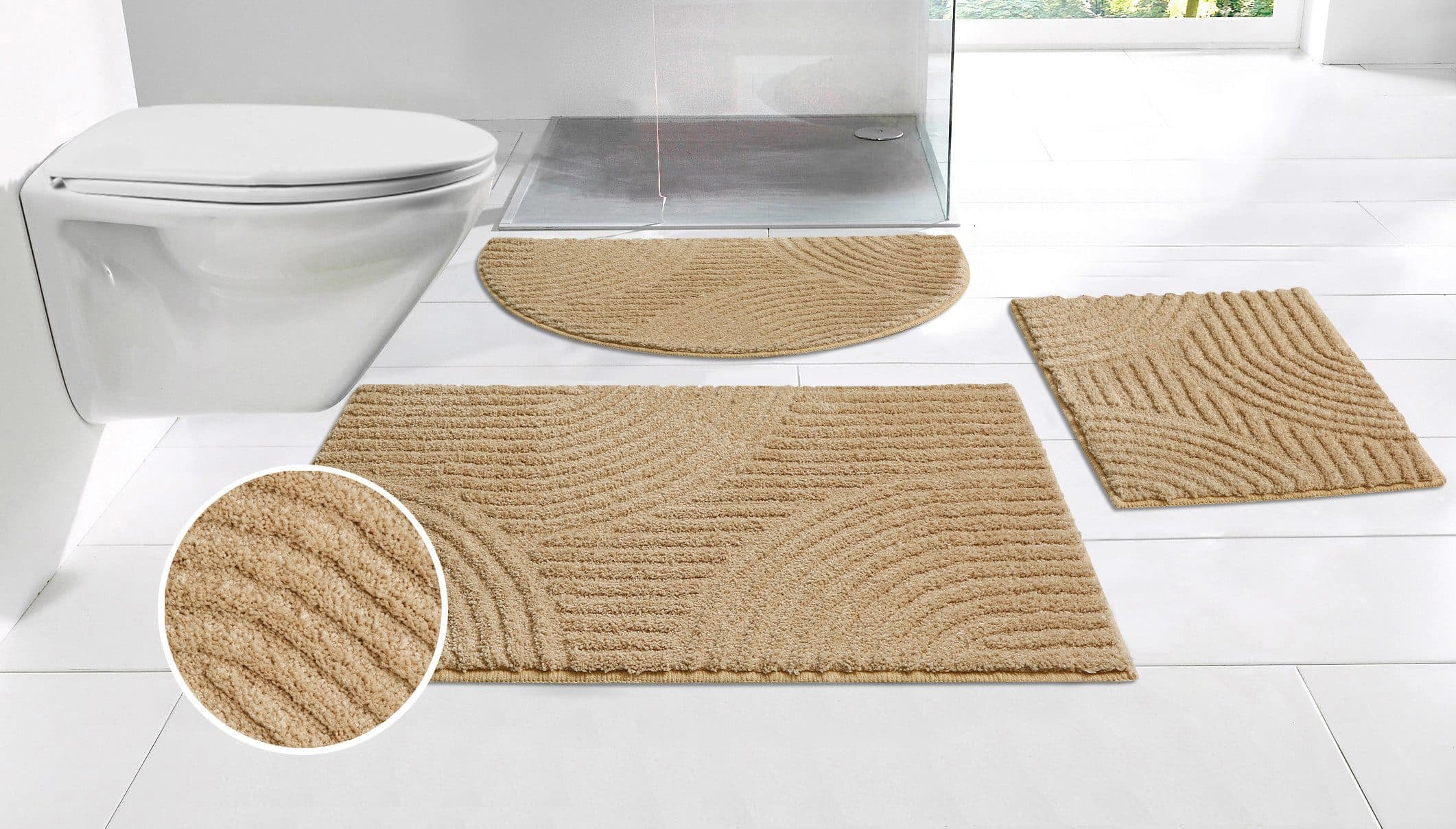 OTTO home Badematte Ognon | Beige