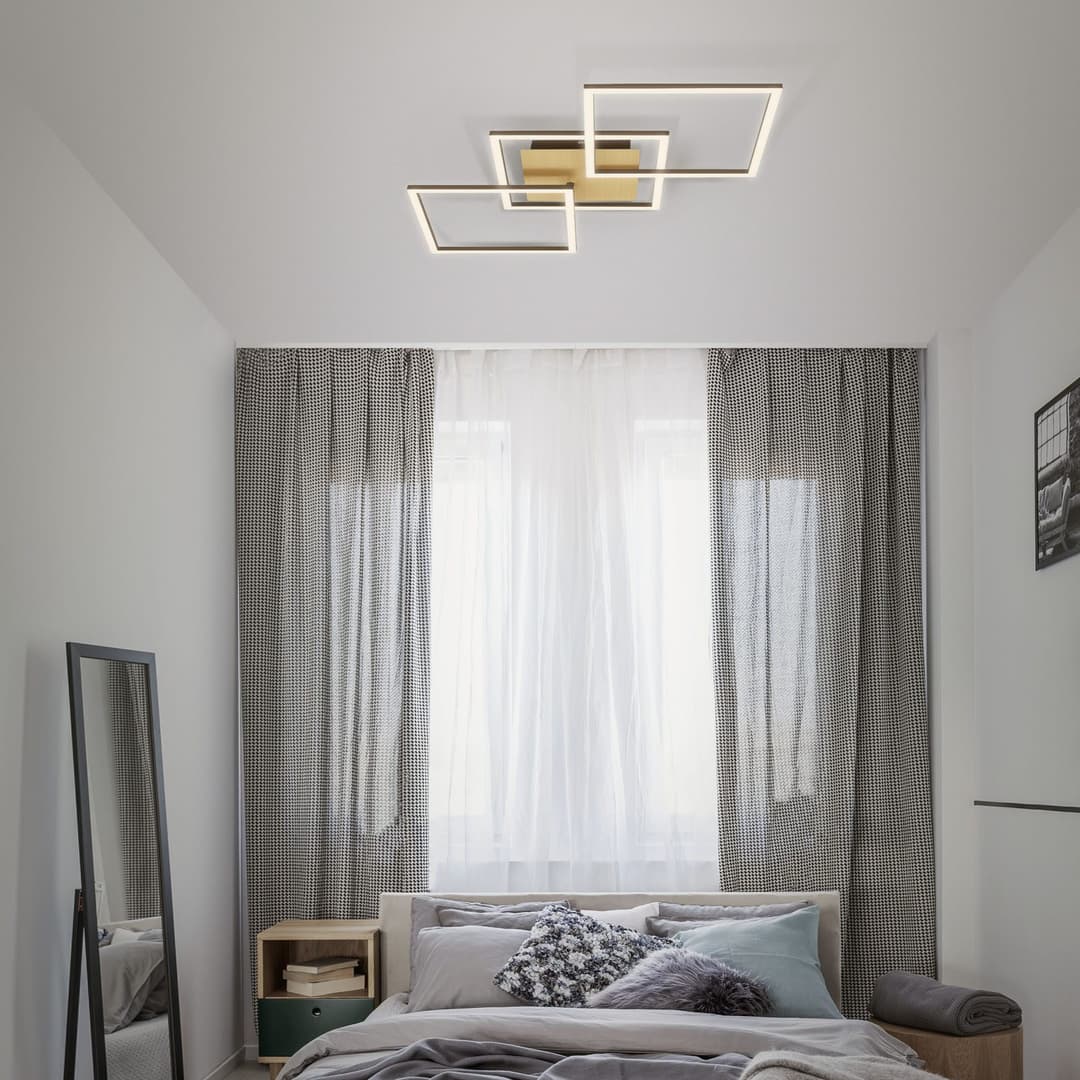 Briloner Leuchten Deckenleuchte Frame FRAME | Braun