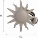 Good Life Dekoklammer für Raffhalter Sonne | Silber 3