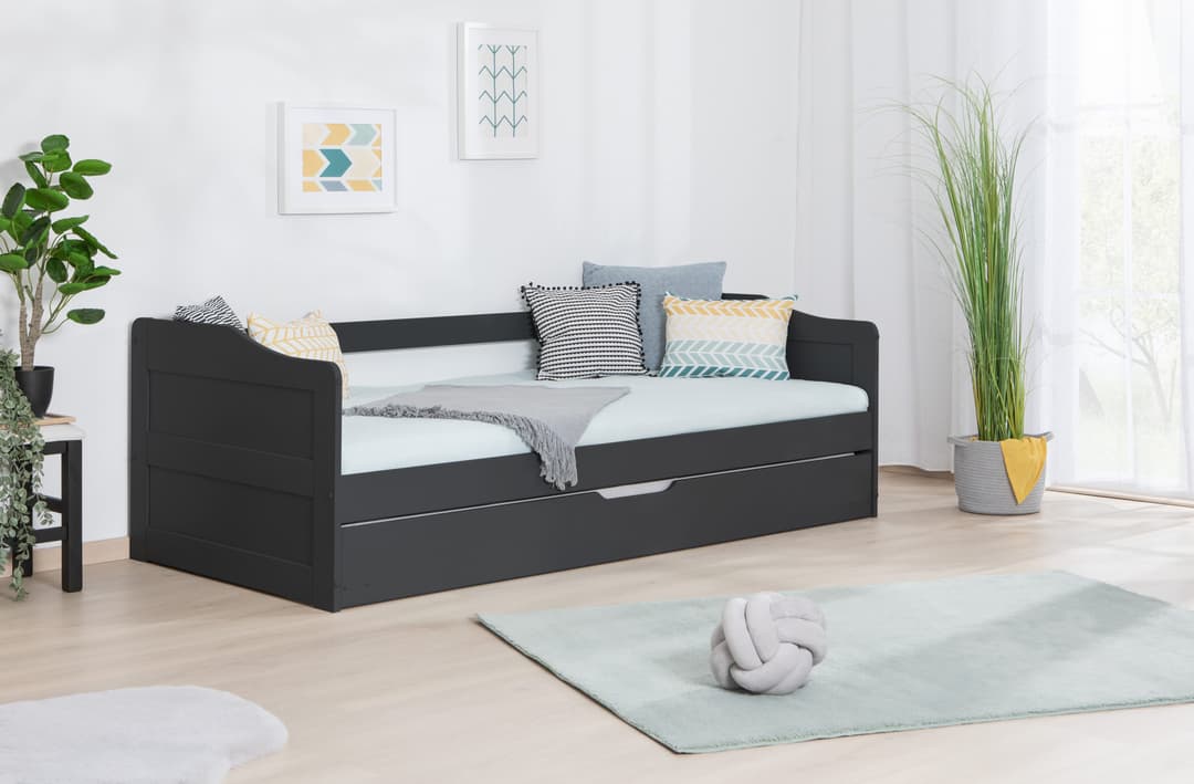 Ticaa Funktionsbett Melinda | Schwarz