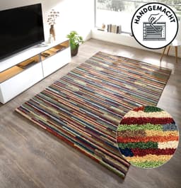 THEKO Wollteppich Gabbeh Multi | Mehrfarbig