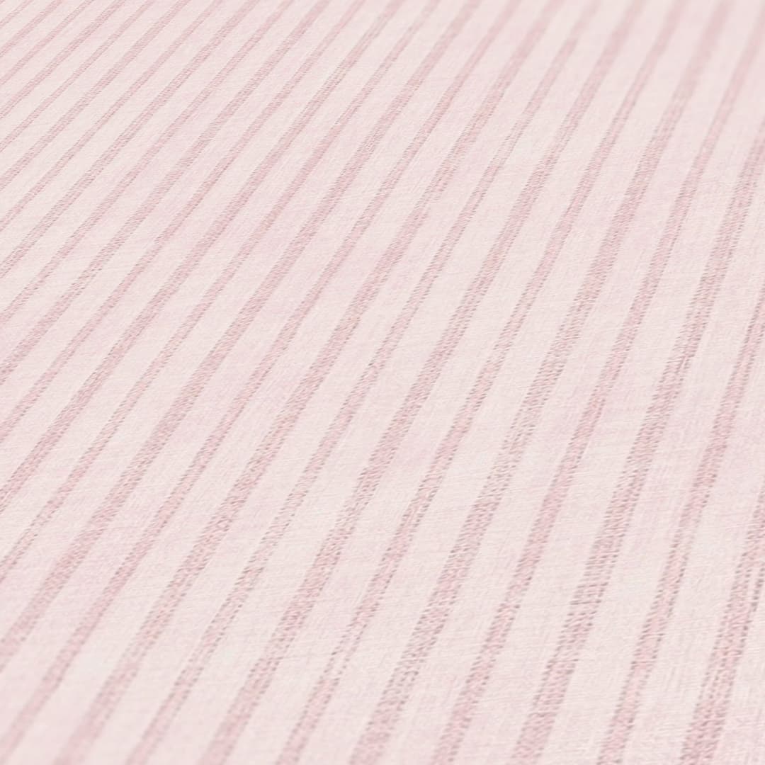 A.S. Création Vliestapete Streifentapete Landhaus | Rosa