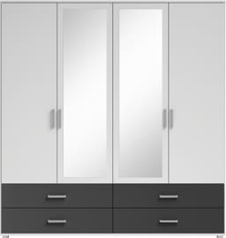 Schlafkontor Drehtürenschrank Ivar Kleiderschrank mit Spiegel