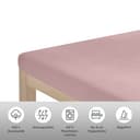 OTTO home Spannbettlaken Physalis Topper COMFORT | Rosa 3