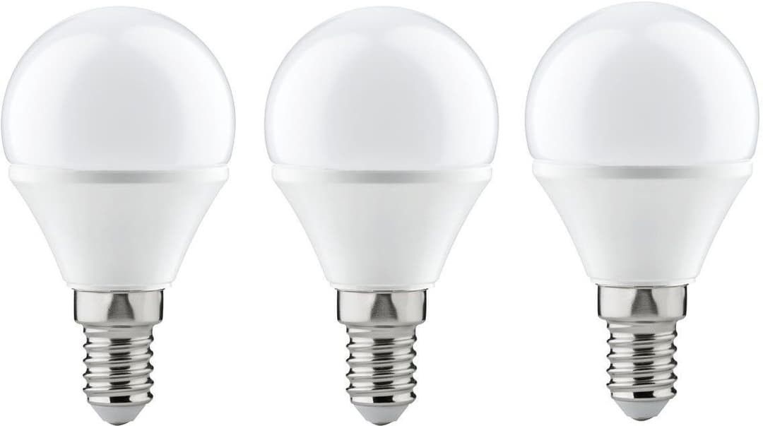 Paulmann LED-Leuchtmittel Tropfen 4W E14 230V Warmweiß 3er-Pack | Weiß