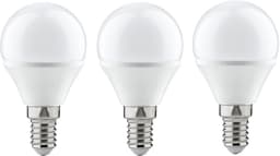 Paulmann LED-Leuchtmittel Tropfen 4W E14 230V Warmweiß 3er-Pack | Weiß