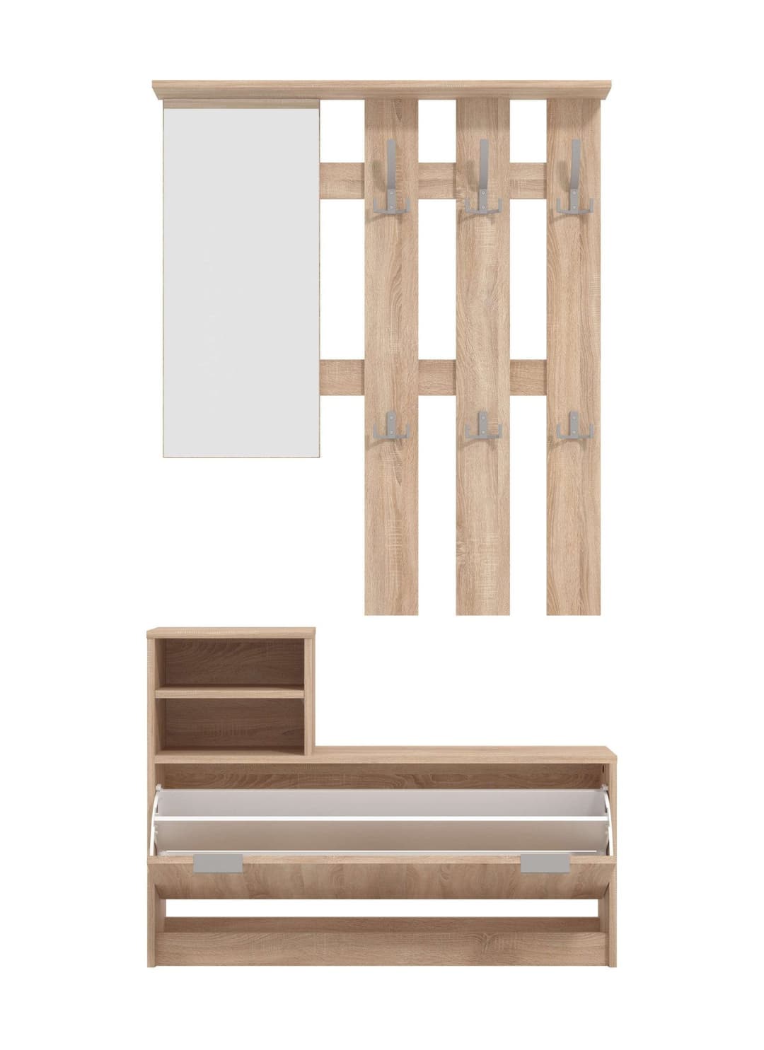 INOSIGN Garderoben-Set Ravenna | Holztöne