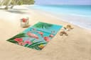good morning Strandtuch Flamingo | Mehrfarbig 3
