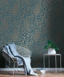 A.S. Création Vliestapete THE BOS Blätter Floral | Blau
