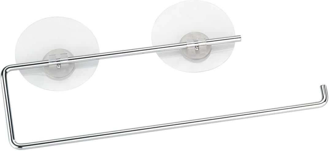 WENKO Wandrollenhalter Modell Static-Loc® | Silber