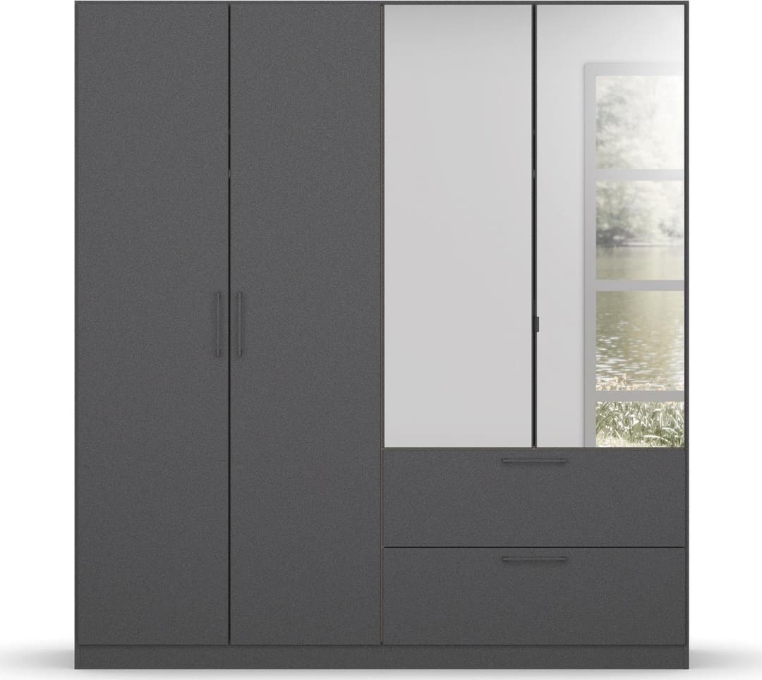 OTTO home CHALLENGER Drehtürenschrank | Grau
