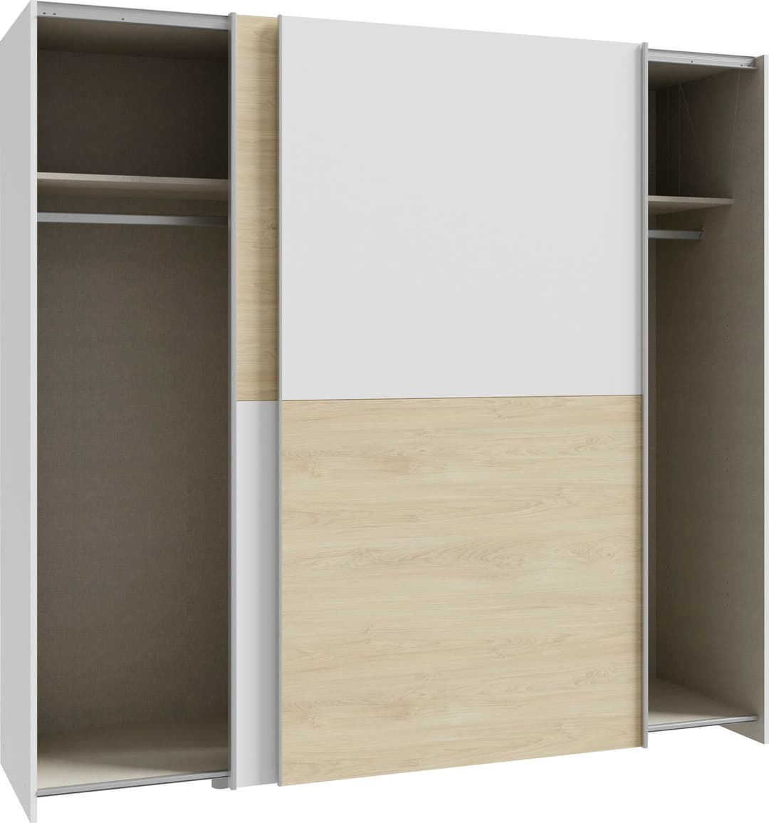 Forte Schwebetürenschrank | Mehrfarbig