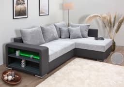 COLLECTION AB Ecksofa John L-Form | Grau