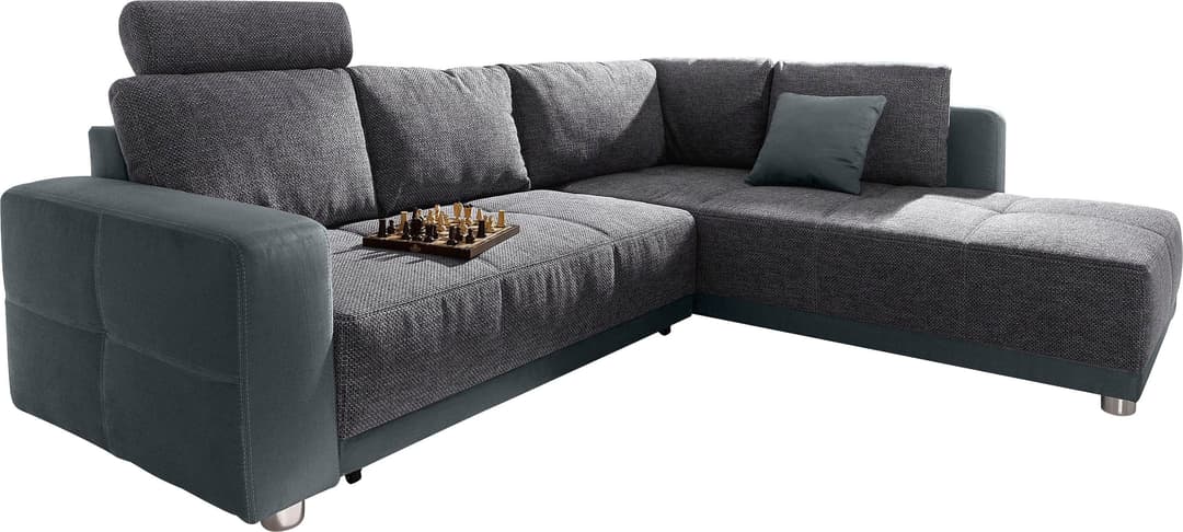 Jockenhöfer Gruppe Ecksofa Orlando L-Form | Grau