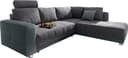 Jockenhöfer Gruppe Ecksofa Orlando L-Form | Grau
