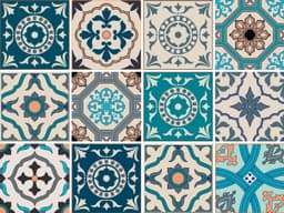 Home affaire Fliesenaufkleber Ornamente | Mehrfarbig