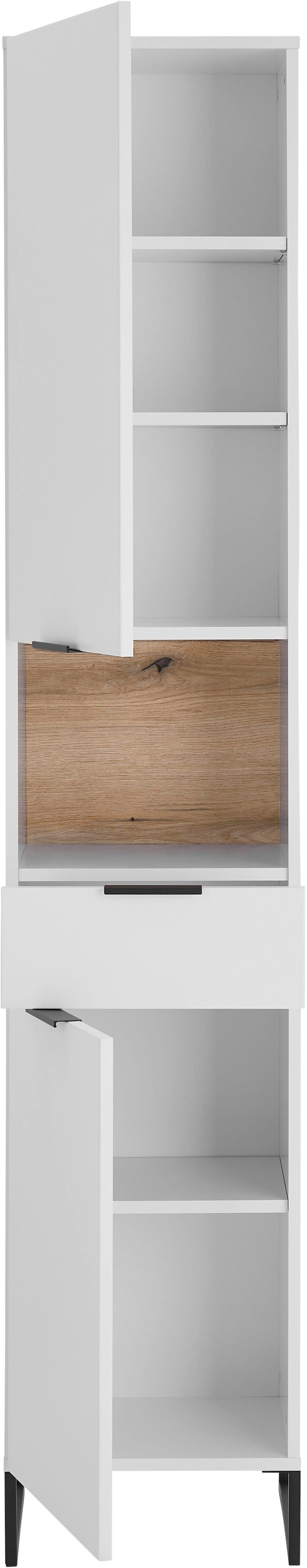 BASIC by Balculina Hochschrank Denver | Weiß
