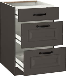 wiho Küchen Auszugsunterschrank Erla | Schwarz