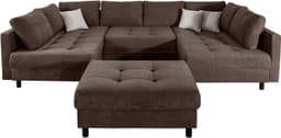 COLLECTION AB Wohnlandschaft Toni U-Form | Braun