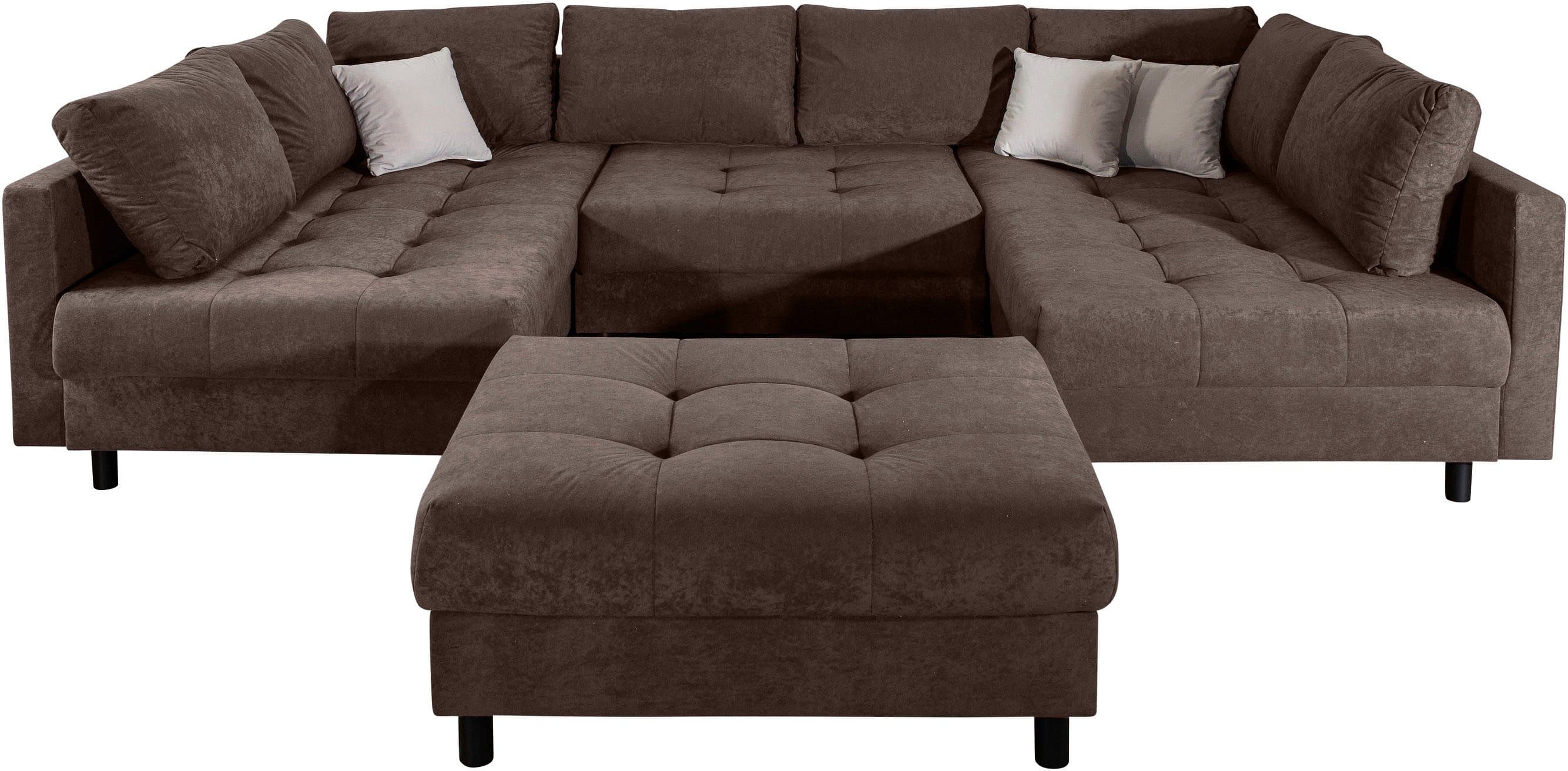 COLLECTION AB Wohnlandschaft Toni U-Form | Braun