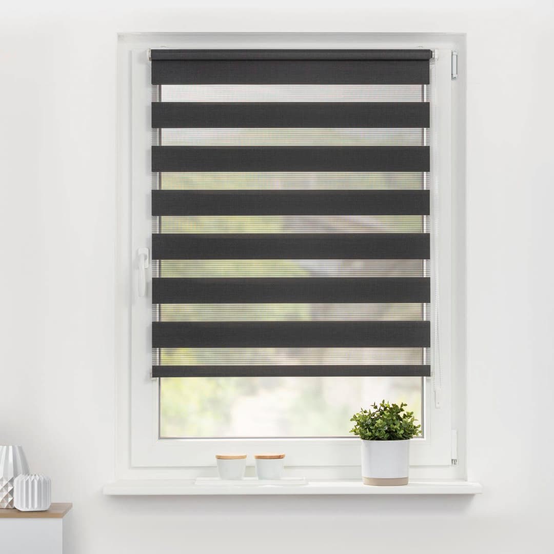 Doppelrollo Duo Rollo Klemmfix | Grau