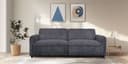 Dorel Home Allie Curved Schlafsofa | Grau 2