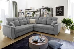 Jockenhöfer Gruppe Ecksofa Udine L-Form | Grau
