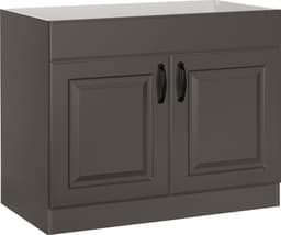 wiho Küchen Spülenschrank Erla | Grau