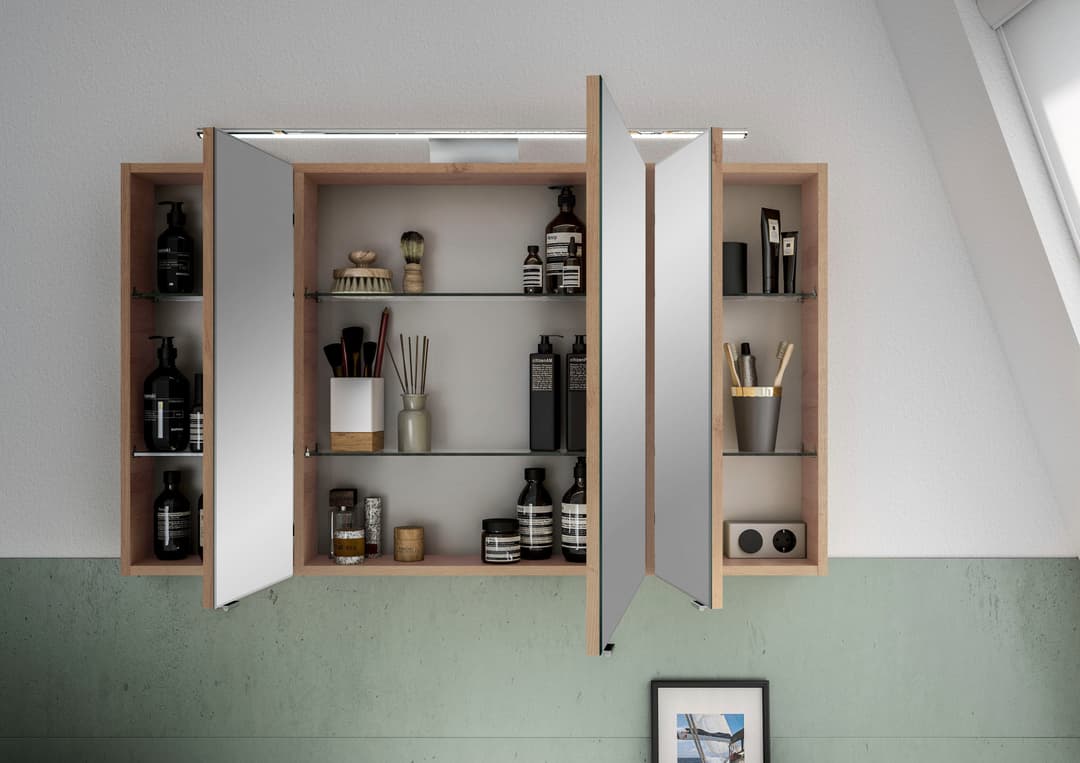 Saphir Spiegelschrank 6005 Sprint Badschrank | Holztöne