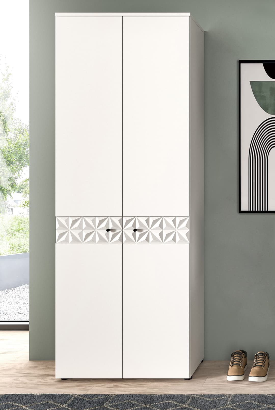 Home affaire Garderobenschrank VICENZA | Weiß