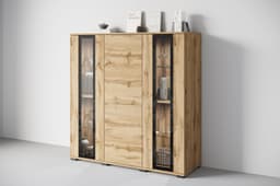Home affaire Highboard Caro | Holztöne