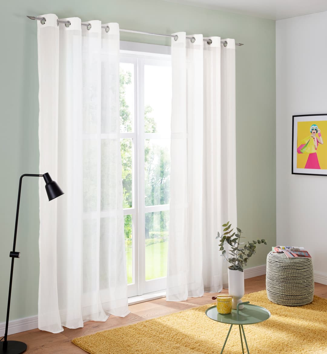 OTTO home Gardine Malin | Weiß