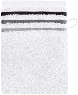 Schiesser Waschhandschuh Skyline Color | Weiß