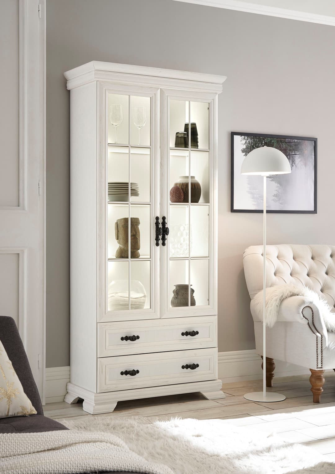 OTTO home Vitrine Royal | Weiß