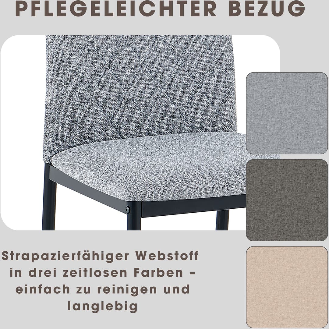 OTTO home Esszimmerstuhl Rom | Grau