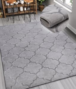 OTTO home Badra Kurzflor Teppich | Grau