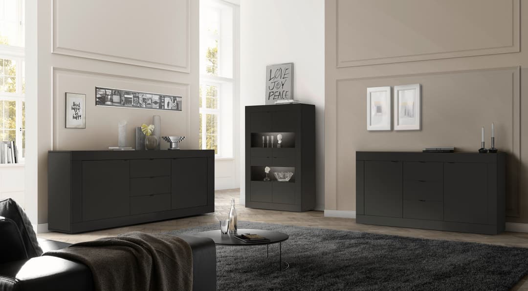 Home affaire Sideboard Basic | Schwarz