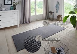 HANSE Home Läufer Bouclé | Grau