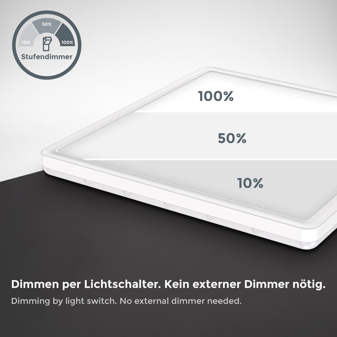 B.K.Licht LED Deckenleuchte BK_DP1311 | Weiß