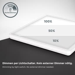 B.K.Licht LED Deckenleuchte BK_DP1311 | Weiß