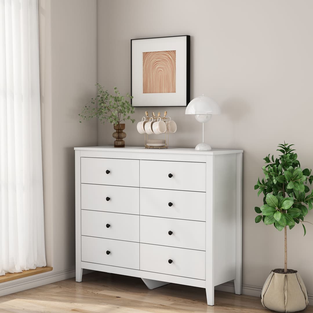 OTTO home Schubkastenkommode Borkum Sideboard Anrichte mit 6 | Weiß