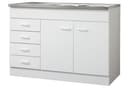 KOCHSTATION Spülenschrank KS-Elster | Weiß