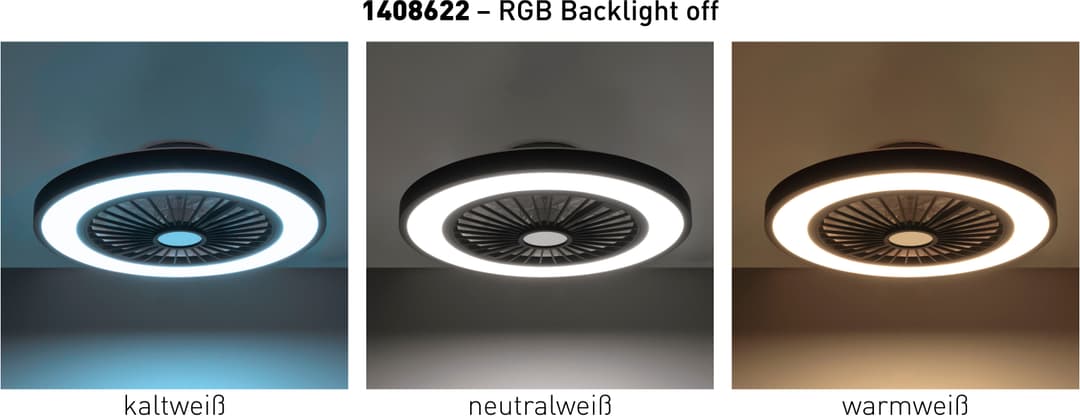 OTTO home LED Deckenleuchte Jorrick Deckenventilator | Schwarz