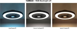 OTTO home LED Deckenleuchte Jorrick Deckenventilator | Schwarz