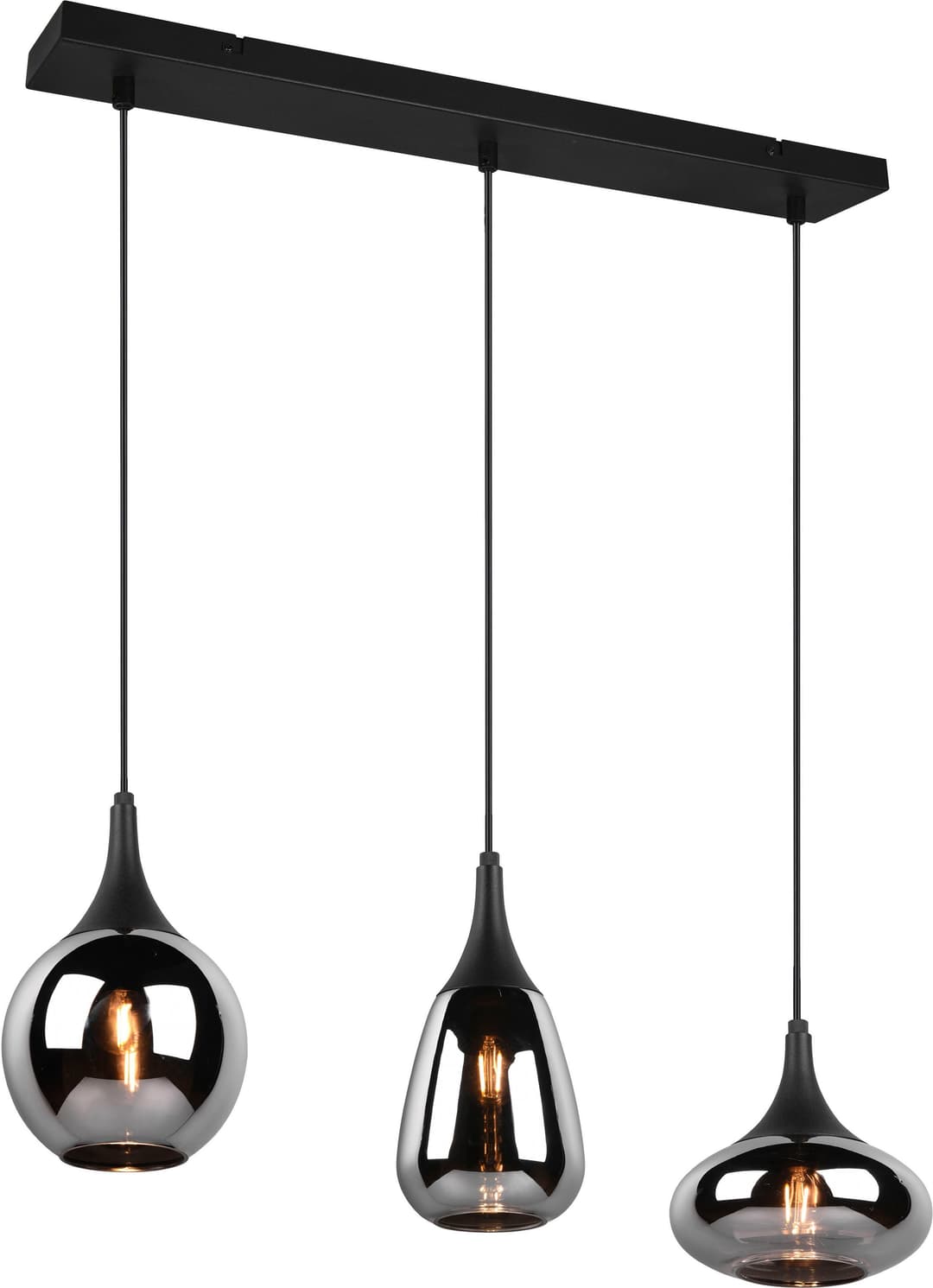TRIO Leuchten Pendelleuchte Lumina | Schwarz