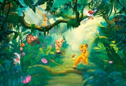 Komar Fototapete Lion King Jungle | Grün