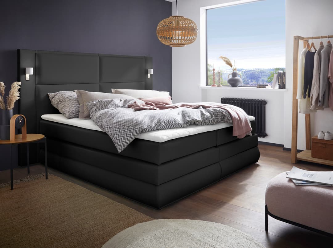 COLLECTION AB Boxspringbett Copenhagen | Schwarz