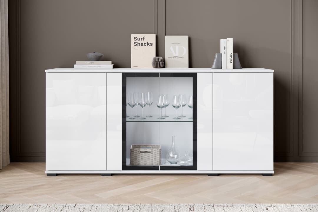 Home affaire Sideboard Caro | Weiß