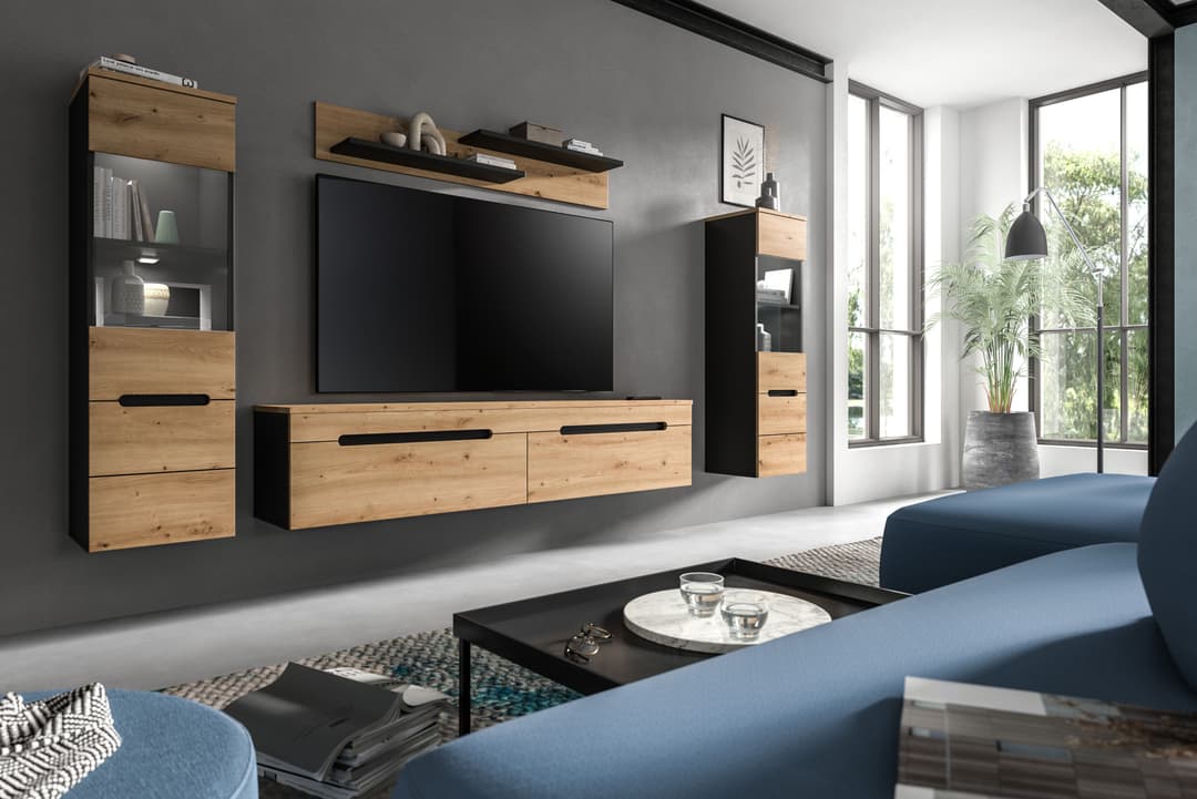 Home affaire Wohnwand REHAT | Braun