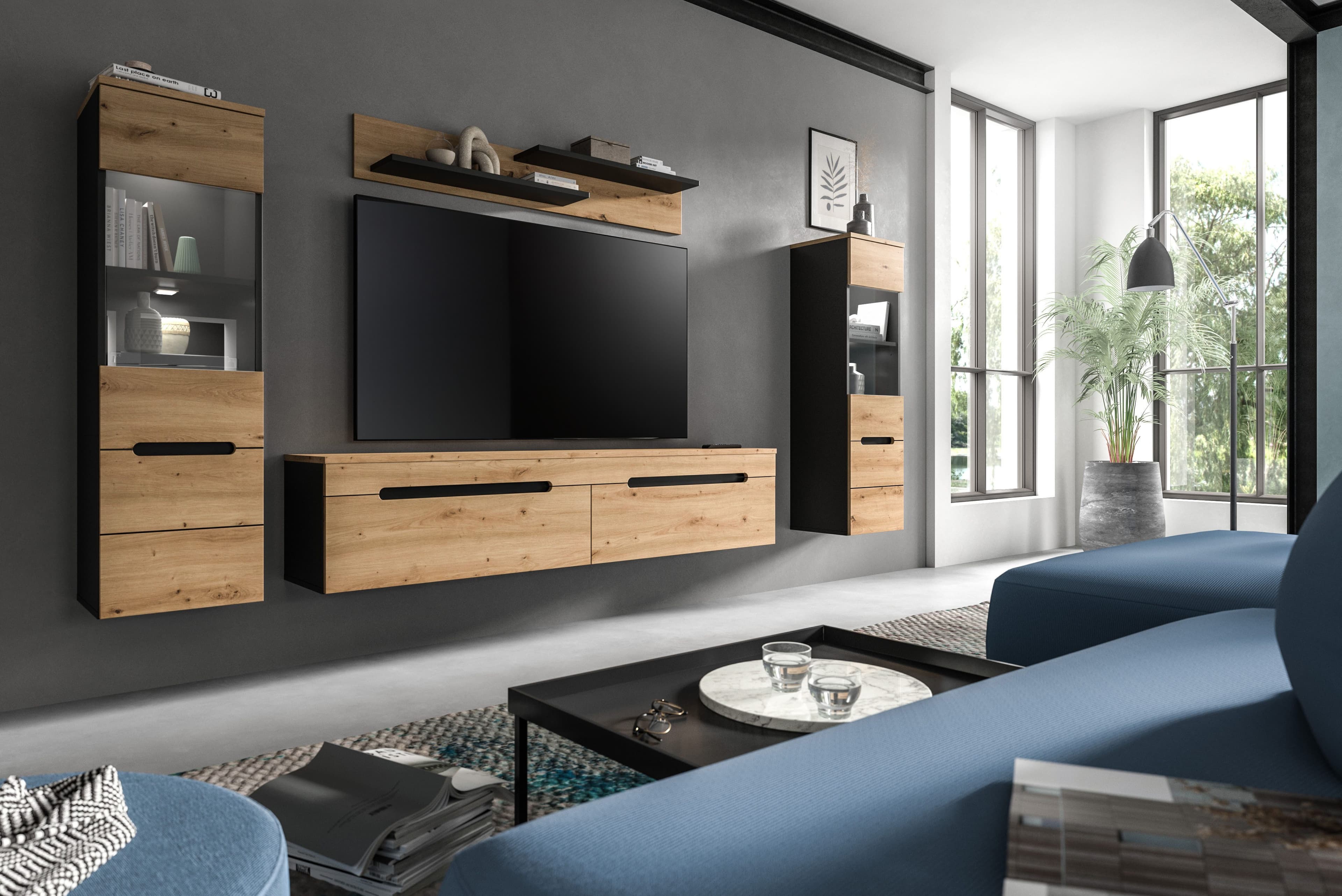 Home affaire Wohnwand REHAT | Braun